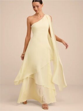 chinese dress ladies Aurelie Long Sleeve Lace Maxi Dress - Ivory main image 1